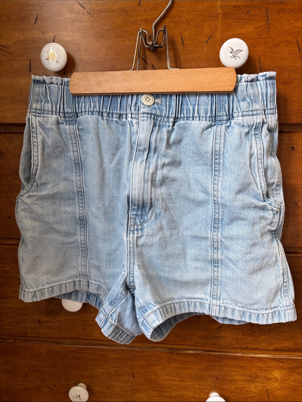 Madewell Light Blue High Waist Denim Shorts